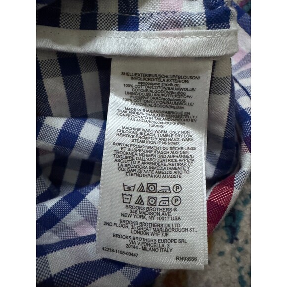 Brooks Brothers Fleece Girls Gingham‎ Check Sleeveless Sundress Size 8 - Picture 7 of 7